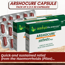 Arshocure Capsule, A Herbal Cure for Piles ( Bavasir) - Aadya Life Sciences