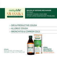 Swasnika Suspension, A herbal remedy for respiratory health and for easy breathing