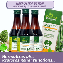 Nefrolith Syrup, A Herbal Diuretic & Alkalizer for Kidneys, Ureters, urinary bladder and prostate gland.