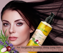 Onion Hair Oil, Enhanced with Saw Palmetto for Gorgeous, Healthy, Shiny long hair - Aadya Life Sciences