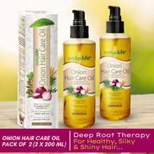 Onion Hair Oil, Enhanced with Saw Palmetto for Gorgeous, Healthy, Shiny long hair - Aadya Life Sciences