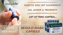 Regulo-Diaba Capsules, Comprehensive Management of Diabetes, Herbal Dietary Supplement for NIDDM - Type 2 - Aadya Life Sciences