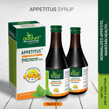 Appetitus Syrup, A Herbal Digestive Tonic and Appetizer for All Ages, Helpful in Loss of Appetite, Indigestion & Flatulence - Aadya Life Sciences
