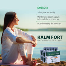 Kalm Fort , A Herbal capsules for Anxiety, Depression, Stress reliever and Sleeplessness - Aadya Life Sciences