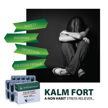 Kalm Fort , A Herbal capsules for Anxiety, Depression, Stress reliever and Sleeplessness - Aadya Life Sciences
