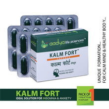 Kalm Fort , A Herbal capsules for Anxiety, Depression, Stress reliever and Sleeplessness - Aadya Life Sciences