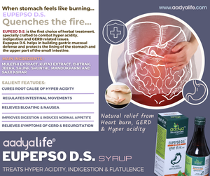 Eupepso D.S, A Herbal Formula for Hyper Acidity, Indigestion & Flatulence