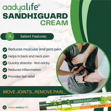 Sandhiguard Cream Pack of 3 tubes (3*25 gm) | Blends of Herbs and natural Oils, works as Anti inflammatory, Analgesic & Pain Reliever | Herbs and Natural Oils: Gandhpura, Ginger, Nilgiri and Shallaki | For Joint and Muscular Pain Relief