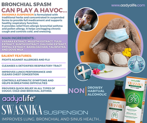 Swasnika Suspension, A herbal remedy for respiratory health and for easy breathing