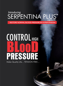 Serpentina Plus, Herbal capsules for High Blood Pressure , Works as a Comprehensive Cardio Protective - Aadya Life Sciences