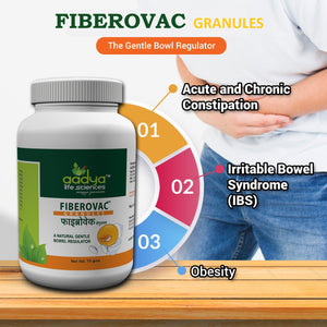 Fiberovac Granules, A Fiber Rich Gentle Bowel Regulator for Constipation with Isabgol - Aadya Life Sciences