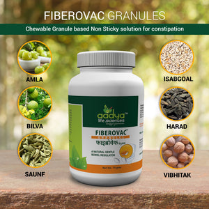 Fiberovac Granules, A Fiber Rich Gentle Bowel Regulator for Constipation with Isabgol - Aadya Life Sciences