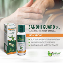 Sandhiguard herbal oil for muscular pain relief, sprain and inflammation - Aadya Life Sciences