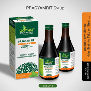 Pragyamrit Syrup, A Long Term Memory, Learning Ability Booster and to Optimize Brain Performance - Aadya Life Sciences