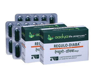 Regulo-Diaba Capsules, Comprehensive Management of Diabetes, Herbal Dietary Supplement for NIDDM - Type 2 - Aadya Life Sciences