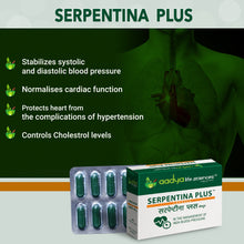 Serpentina Plus, Herbal capsules for High Blood Pressure , Works as a Comprehensive Cardio Protective - Aadya Life Sciences