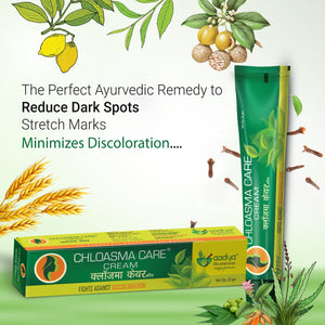 Chloasma Care Herbal Cream for Pigmentation, Discoloration, Blemishes and Stretch Marks - Aadya Life Sciences